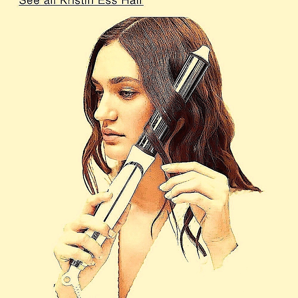 CURLING IRON KRISTIN ESS WAND HAIR TOOL SOFT WAVE 1 1/4” DIGITAL NEW GOLD PIVOTI - Picture 2 of 13